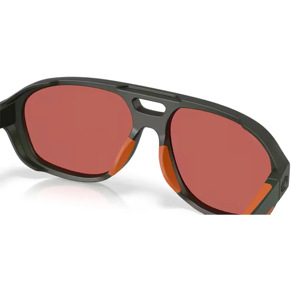 Купить Costa 06s9133-91330555 поляризованные солнцезащитные очки Street heat Matte Olive 20x10x10 Gold Mirror 580P/CAT3 7ft.ru в интернет магазине Семь Футов