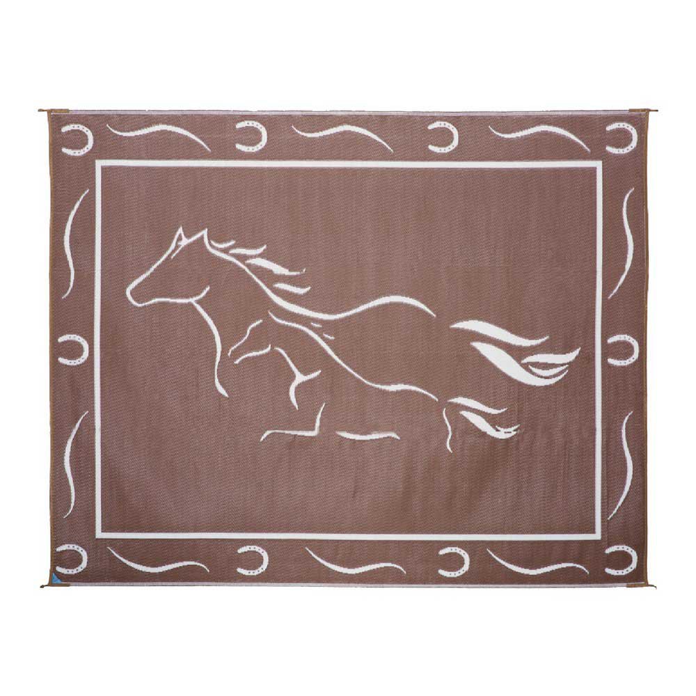 Купить Stylish camping 672-GH8187 ковер Horses GH8  Brown / White 2.43 x 5.48 m 7ft.ru в интернет магазине Семь Футов