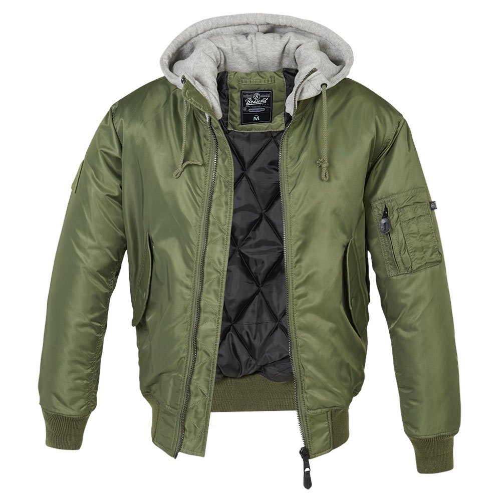 Купить Brandit 3150-136-S Куртка MA1 Зеленый  Olive / Grey S 7ft.ru в интернет магазине Семь Футов