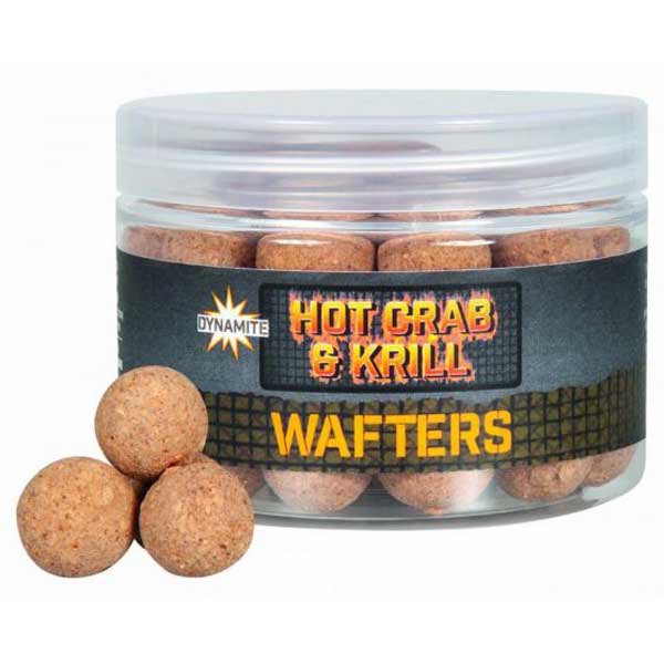 Купить Dynamite baits ADY041696-UNIT Hot Crab&Krill Вафли  Brown 15 mm 7ft.ru в интернет магазине Семь Футов