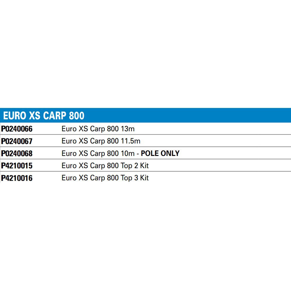 Купить Preston innovations P0240066 Euro XS Carp 800 Полюс комплект Серебристый Black 13.00 m 7ft.ru в интернет магазине Семь Футов