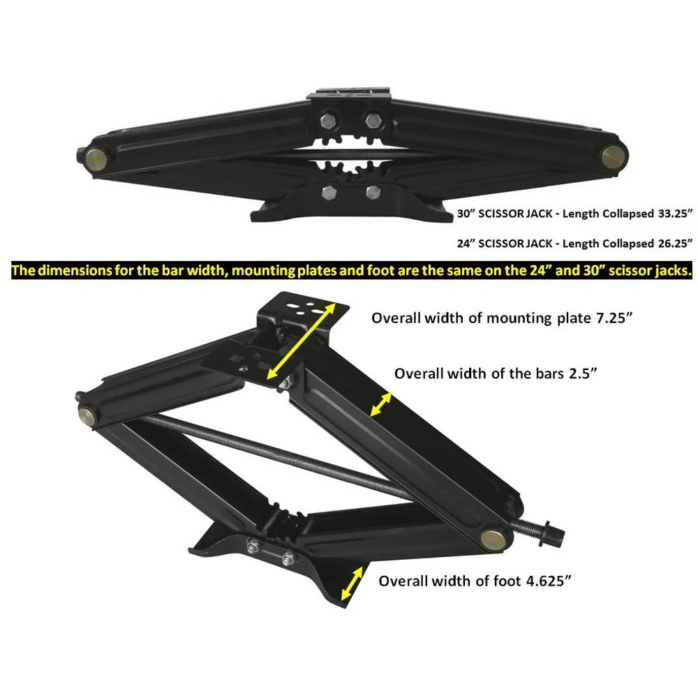 Купить Ultra-fab 388-48979031 Ножничный домкрат 6500 фунтов Ultra 48979031 Серебристый Black 12.06-76.2 cm 7ft.ru в интернет магазине Семь Футов
