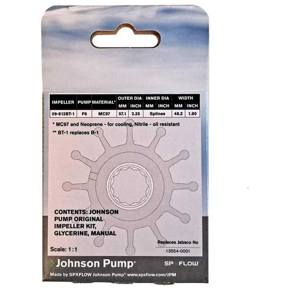 Купить Johnson pump 09-812BT-1 F6 MC97/EPDM Рабочее колесо насоса  Black 7ft.ru в интернет магазине Семь Футов