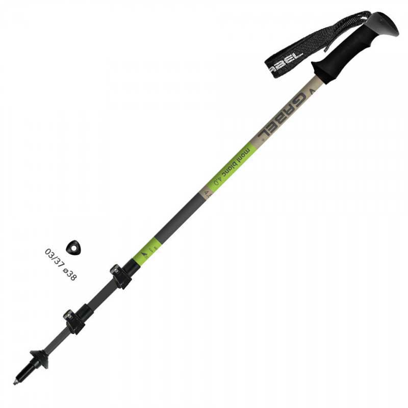 Купить Gabel 700843230 Montblanc 4.0 Alu Telescopic Поляки Зеленый Green 66-142 cm 7ft.ru в интернет магазине Семь Футов