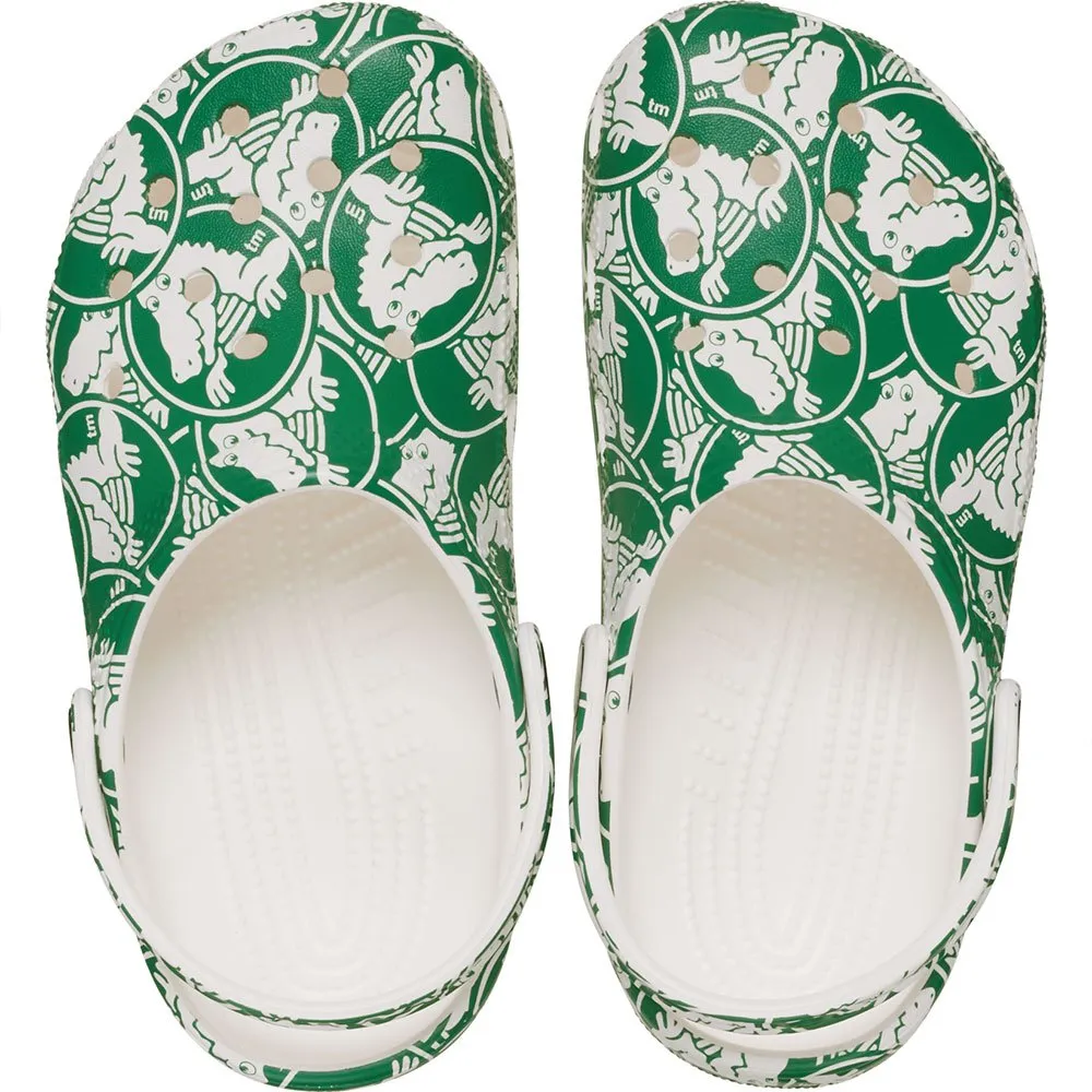 Купить Crocs 210008-3wh-c4 Деревянные башмаки Classic Duke Print Green Ivy 35x25x15 EU 19 7ft.ru в интернет магазине Семь Футов