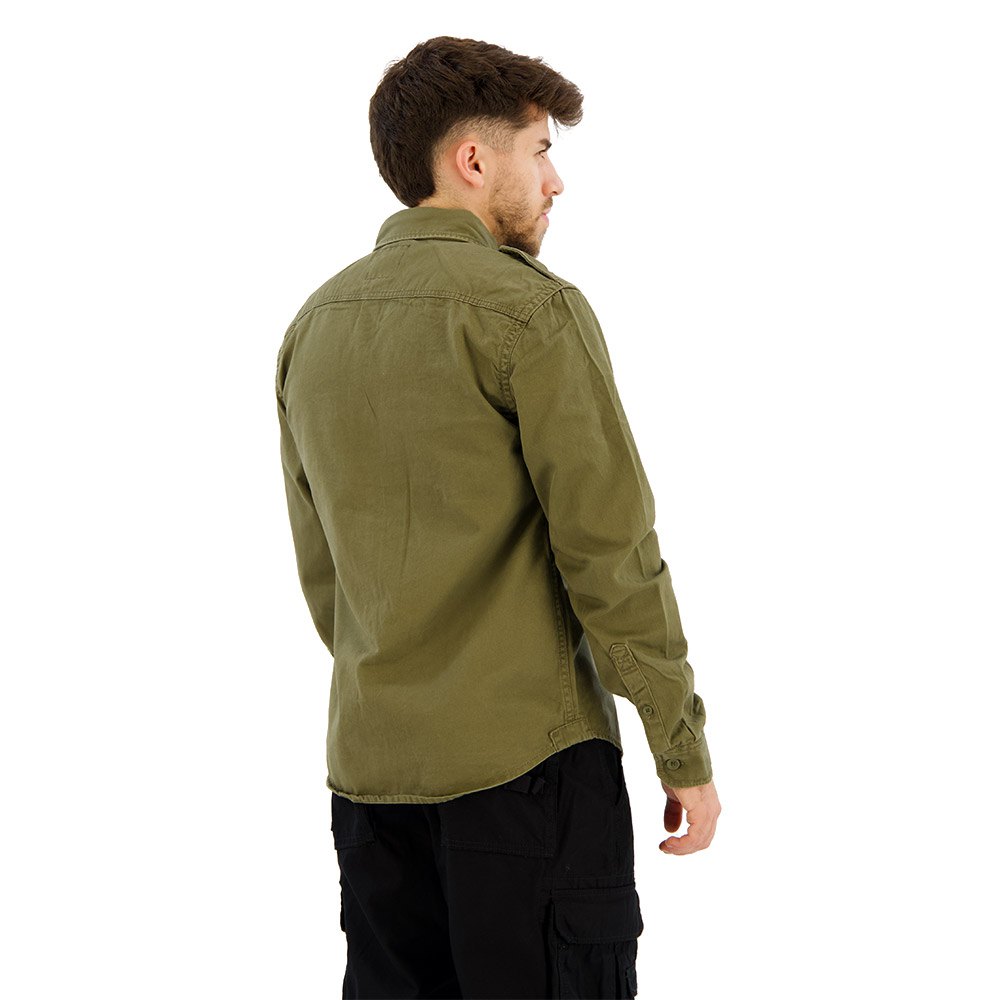 Купить Brandit 9373-1-7XL Рубашка с длинным рукавом Vintage Зеленый Olive 7XL 7ft.ru в интернет магазине Семь Футов