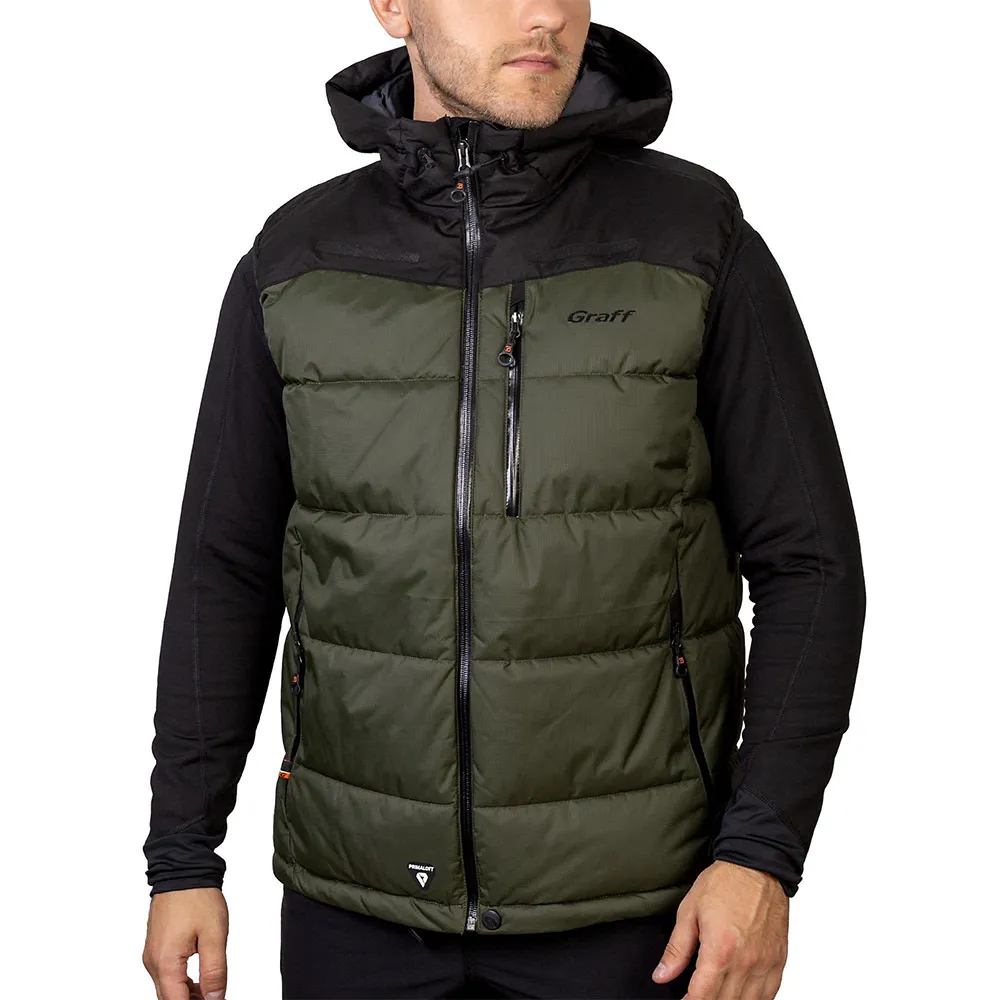 Купить Graff 445-o-m Жилет Primaloft® Quilted 445-O Black / Olive 30x20x5 7ft.ru в интернет магазине Семь Футов