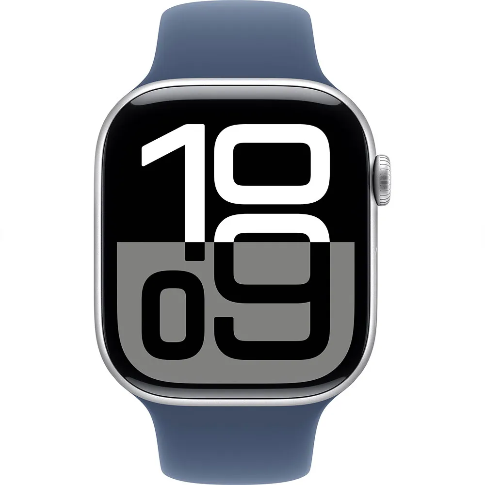 Купить Apple MWX43QL/A  Watch Series 10 GPS + Cellular 42mm Sport Band Серебристый Silver Aluminium / Denim M-L 7ft.ru в интернет магазине Семь Футов