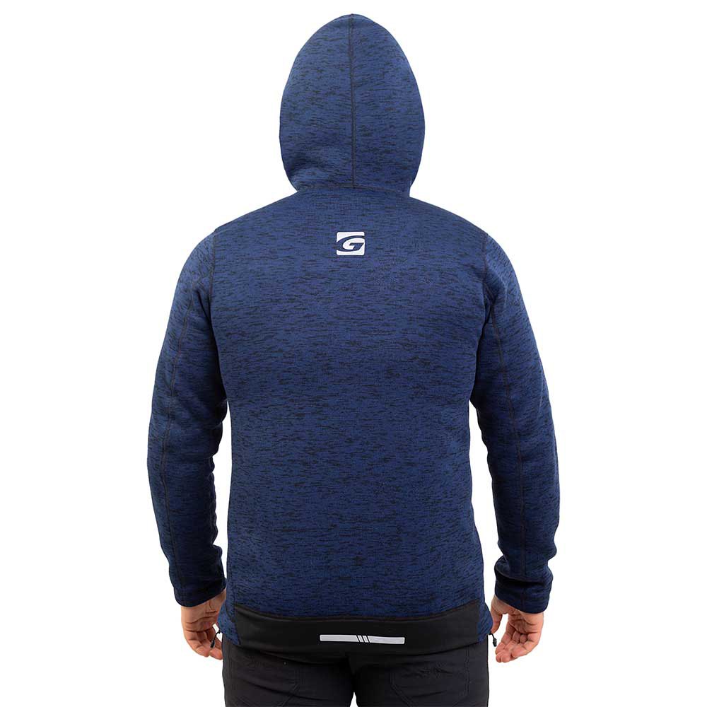 Купить Graff 229-BL-9-4XL Толстовка с капюшоном Outdoor Warm 229BL Голубой Navy / Melange 4XL 7ft.ru в интернет магазине Семь Футов