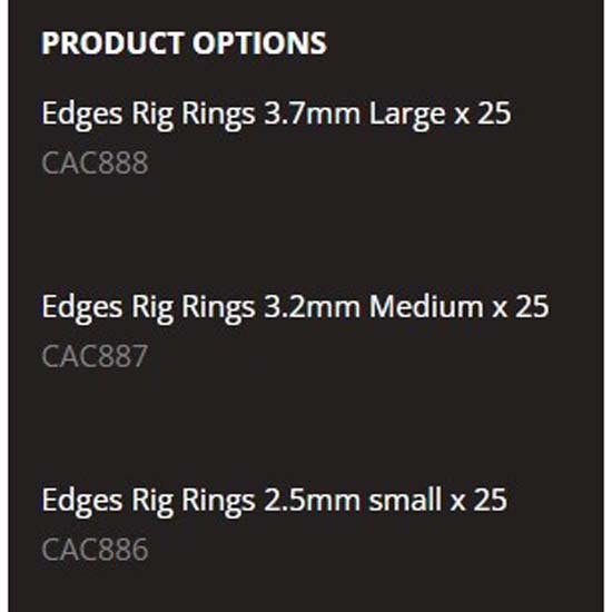 Купить Fox international CAC888 Edges™ Essentials L Кольца  Black 7ft.ru в интернет магазине Семь Футов