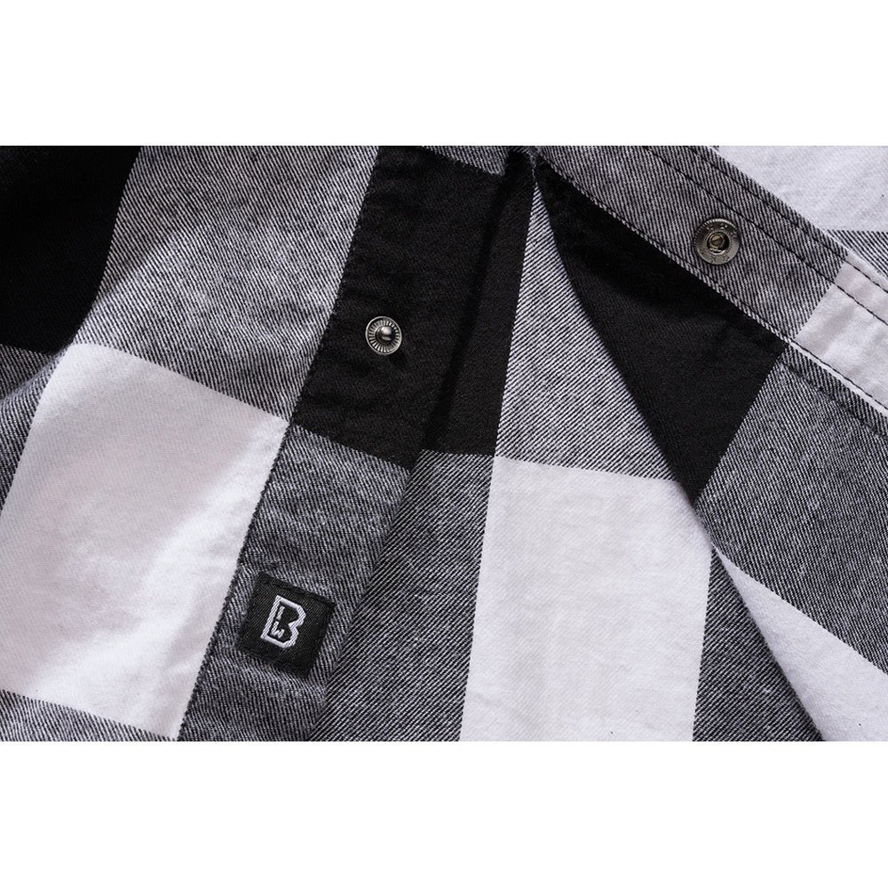 Купить Brandit 4031-46-S Рубашка Check Белая  White / Black S 7ft.ru в интернет магазине Семь Футов