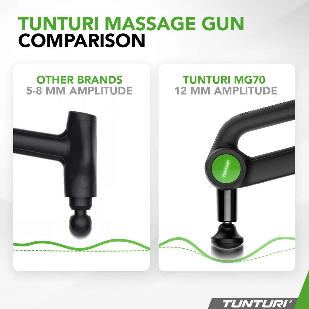 Купить Tunturi 14tusyo081 массажный пистолет MG70 Pro Black 25x20x10 7ft.ru в интернет магазине Семь Футов