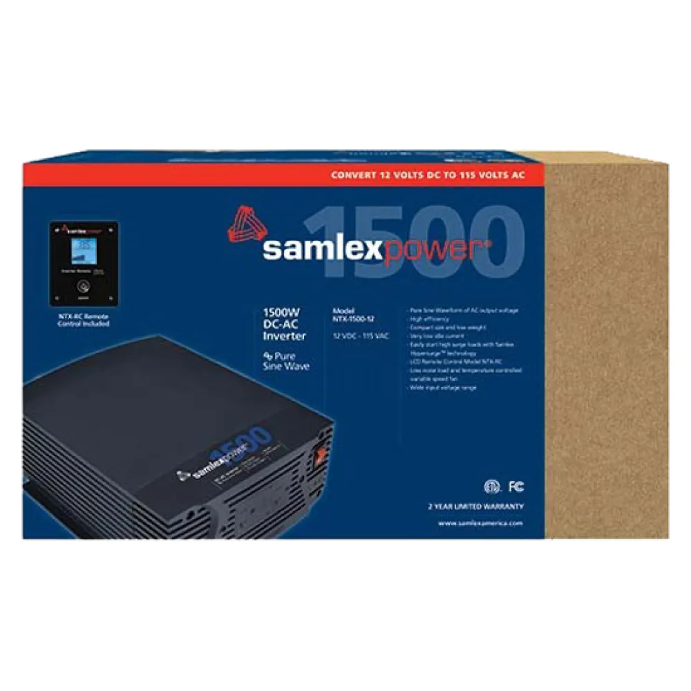 Купить Samlex 705-ntx150012 Батарейный инвертор NTX Pure Sine 12V 1500W Black 10x22x33 215.9 x 332.99 x 91.95 mm 7ft.ru в интернет магазине Семь Футов