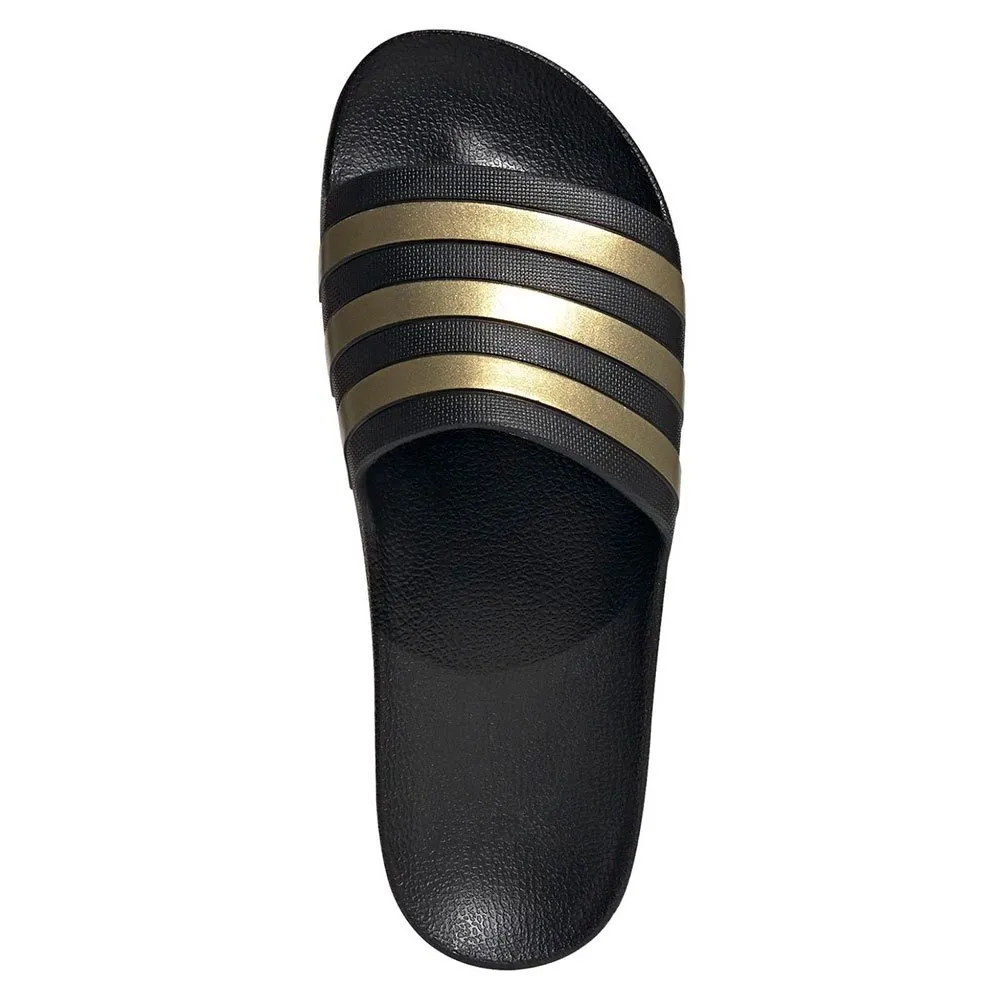 Купить adidas eg1758/11 Шлёпанцы Adilette Aqua Core Black / Gold Metal / Core Black 32x20x10 EU 46 7ft.ru в интернет магазине Семь Футов