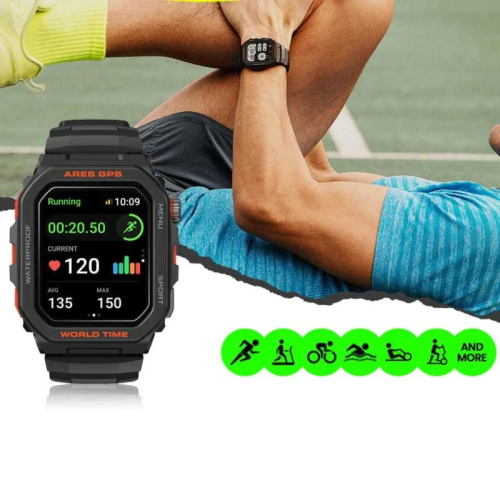 Купить Zeblaze 85166 Смарт-часы Ares GPS  Black 7ft.ru в интернет магазине Семь Футов