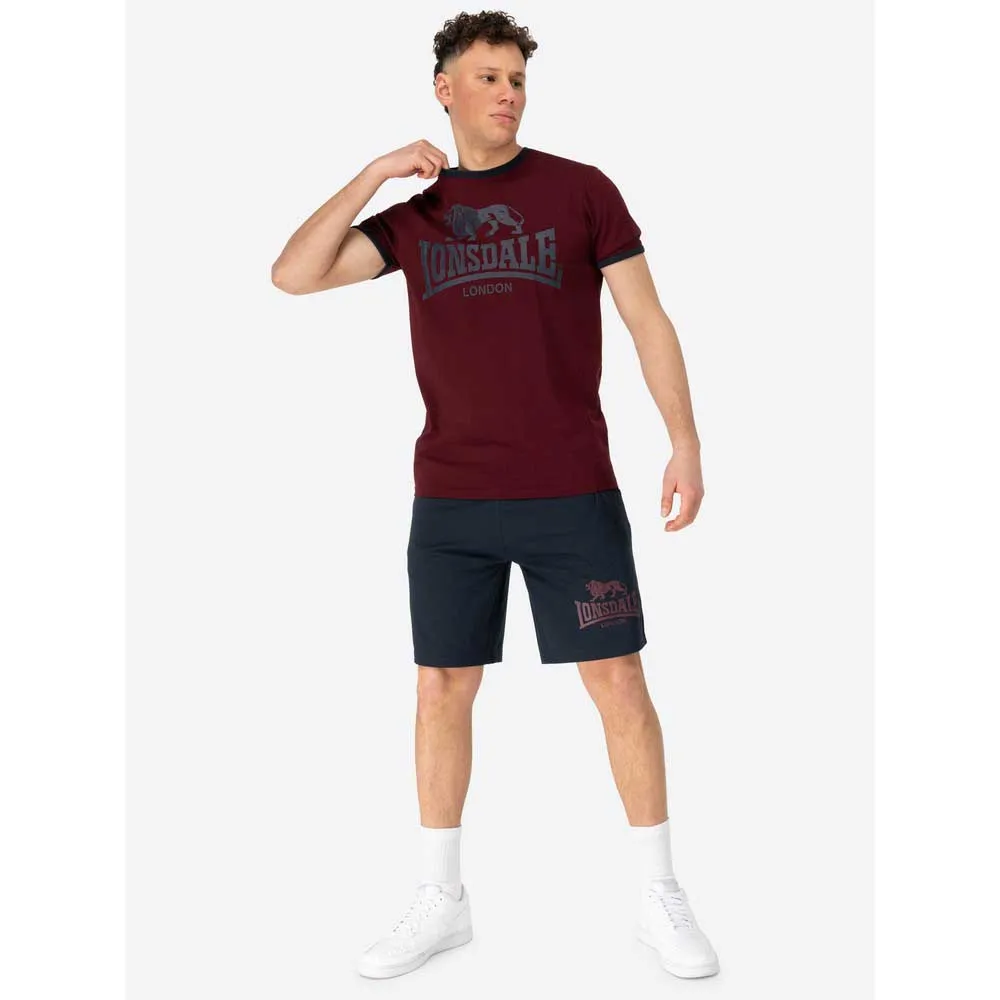 Купить Lonsdale 117794-2015-s комплект с коротким рукавом Maist Oxblood / Dark Navy 25x15x10 7ft.ru в интернет магазине Семь Футов