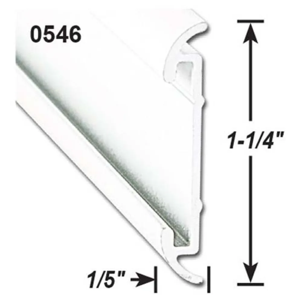 Купить Ap products 112-021546018 вставка для плоской декоративной рейки 2.43 m Polar White 7ft.ru в интернет магазине Семь Футов