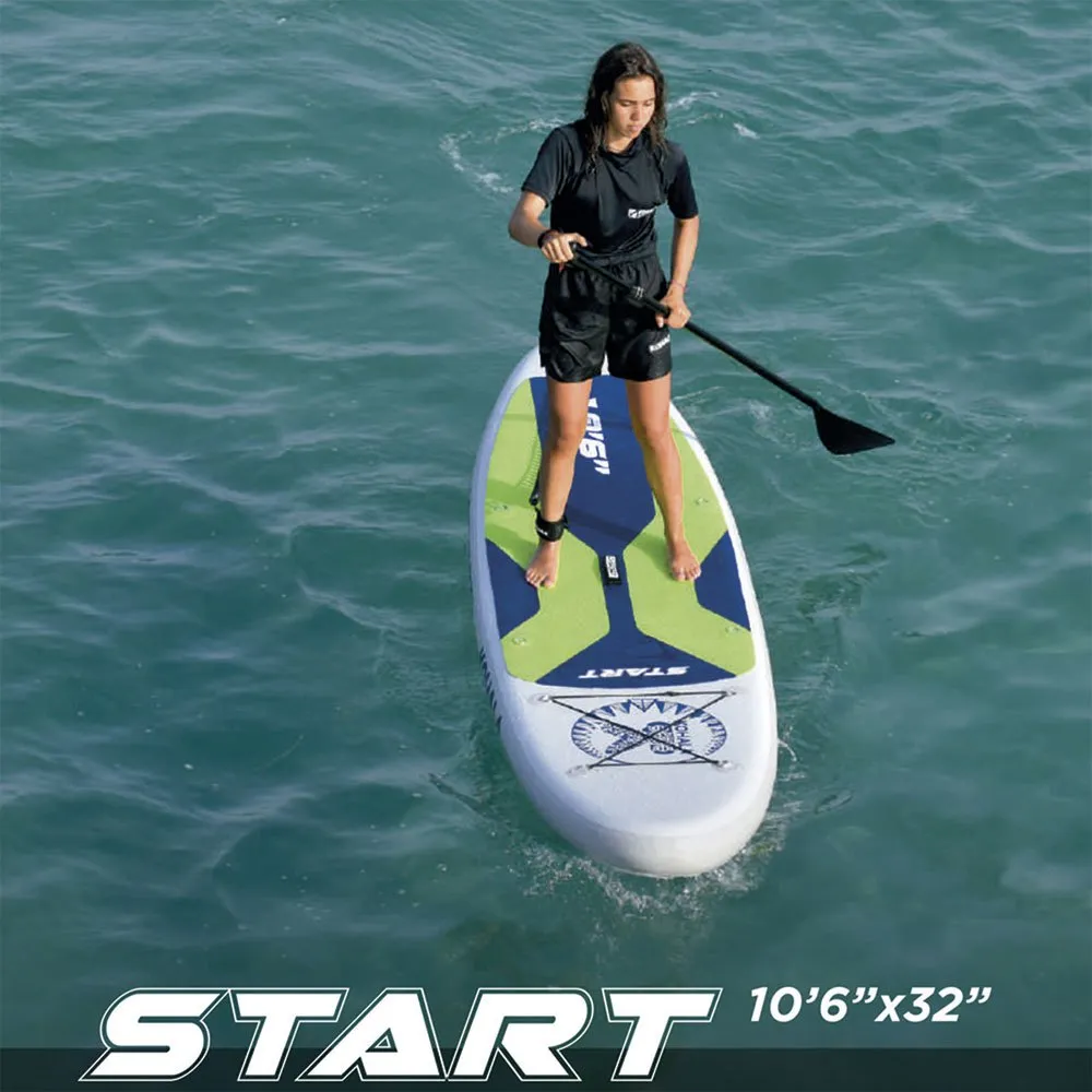 Купить Kohala kh32015 Надувной комплект для падлбординга Start 10´6´´ White / Blue / Lime 92x47x23 320 cm 7ft.ru в интернет магазине Семь Футов