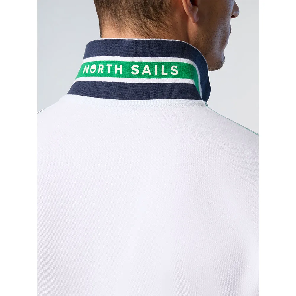 Купить North sails 692439-0101-M Поло с короткими рукавами Logo 692439 Белая White M 7ft.ru в интернет магазине Семь Футов