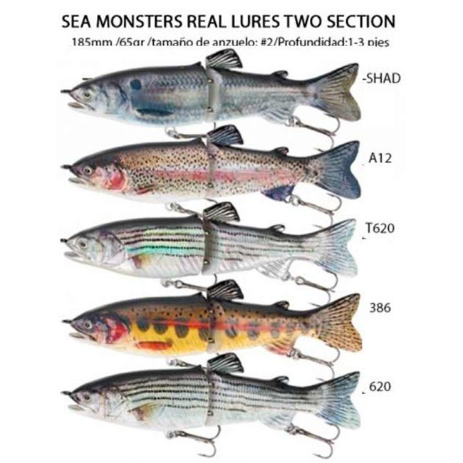 Купить Sea monsters SMRLTSBL-SHAD Real Lures Two Section приманка Многоцветный 7ft.ru в интернет магазине Семь Футов