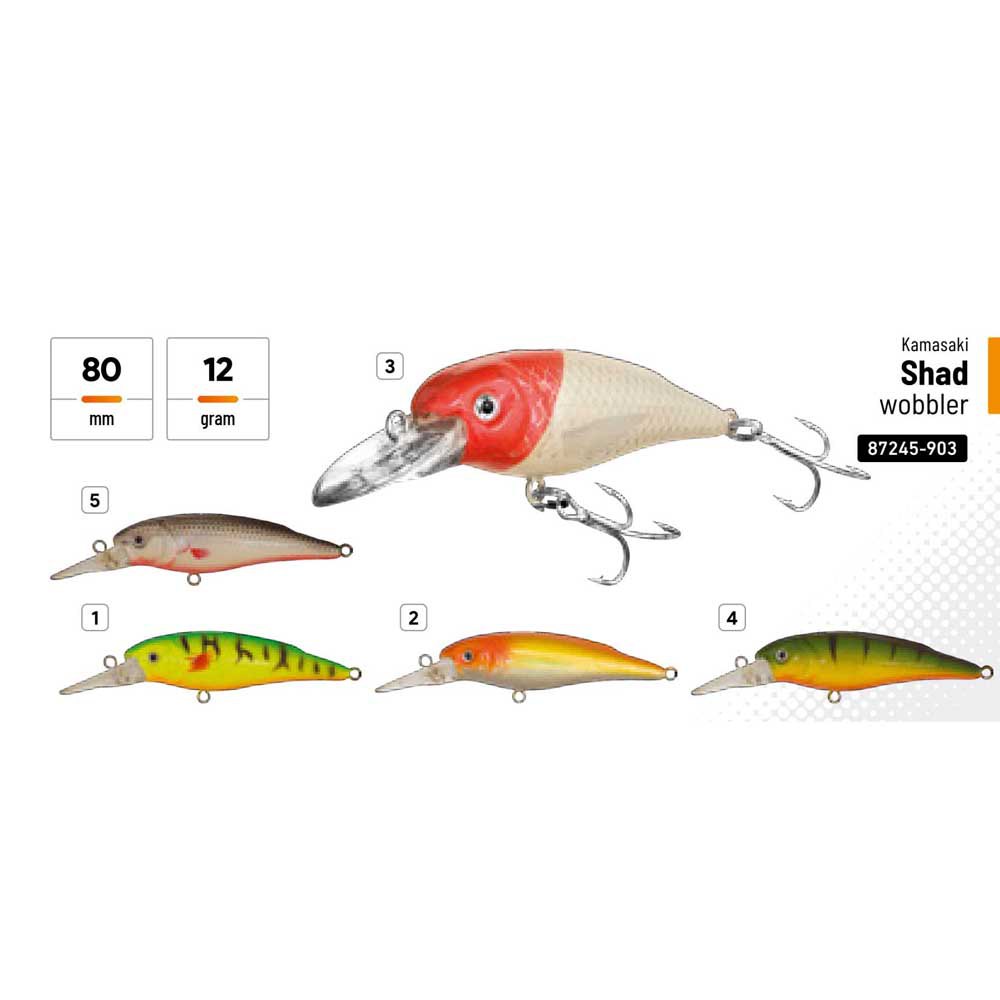 Купить Kamasaki 87245902 Wobbler Shad Пескарь 80 mm 12g  2 7ft.ru в интернет магазине Семь Футов