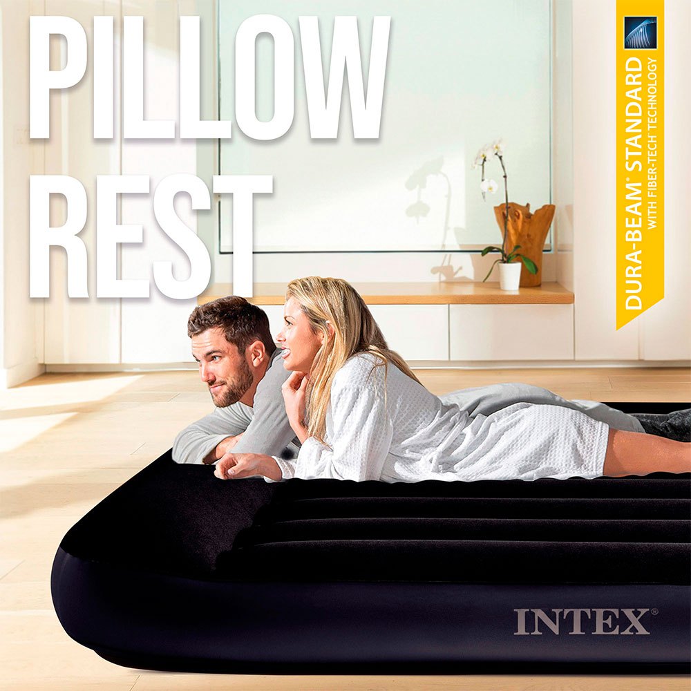 Купить Intex 64148 Dura Beam Standard Pillow Rest Classic Черный 7ft.ru в интернет магазине Семь Футов