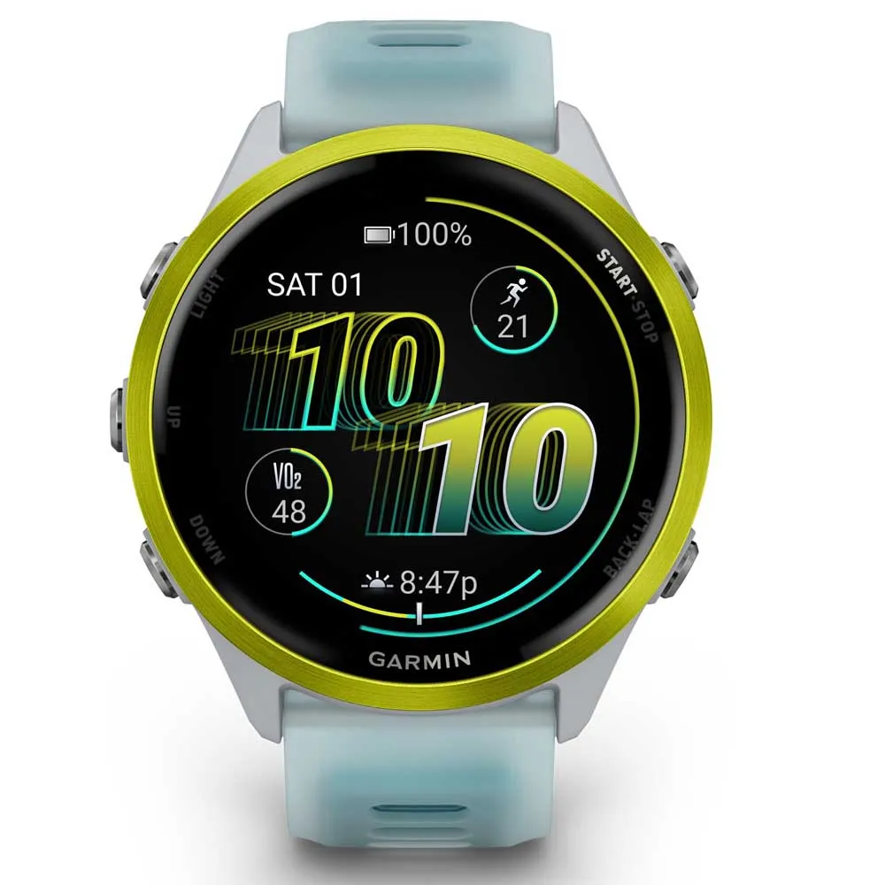 Купить Garmin 010-02971-01 Reloj Forerunner 570 47 mm Голубой  Amp Yellow Aluminum / Translucent Whitestone / Turquoise 7ft.ru в интернет магазине Семь Футов