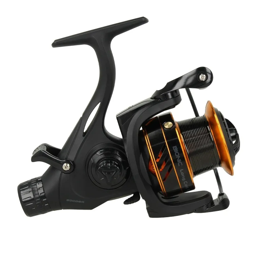Купить Golden catch 1039063 Катушка для карпфишинга Bionic Long Cast Black / Gold 20x20x15 6000 7ft.ru в интернет магазине Семь Футов