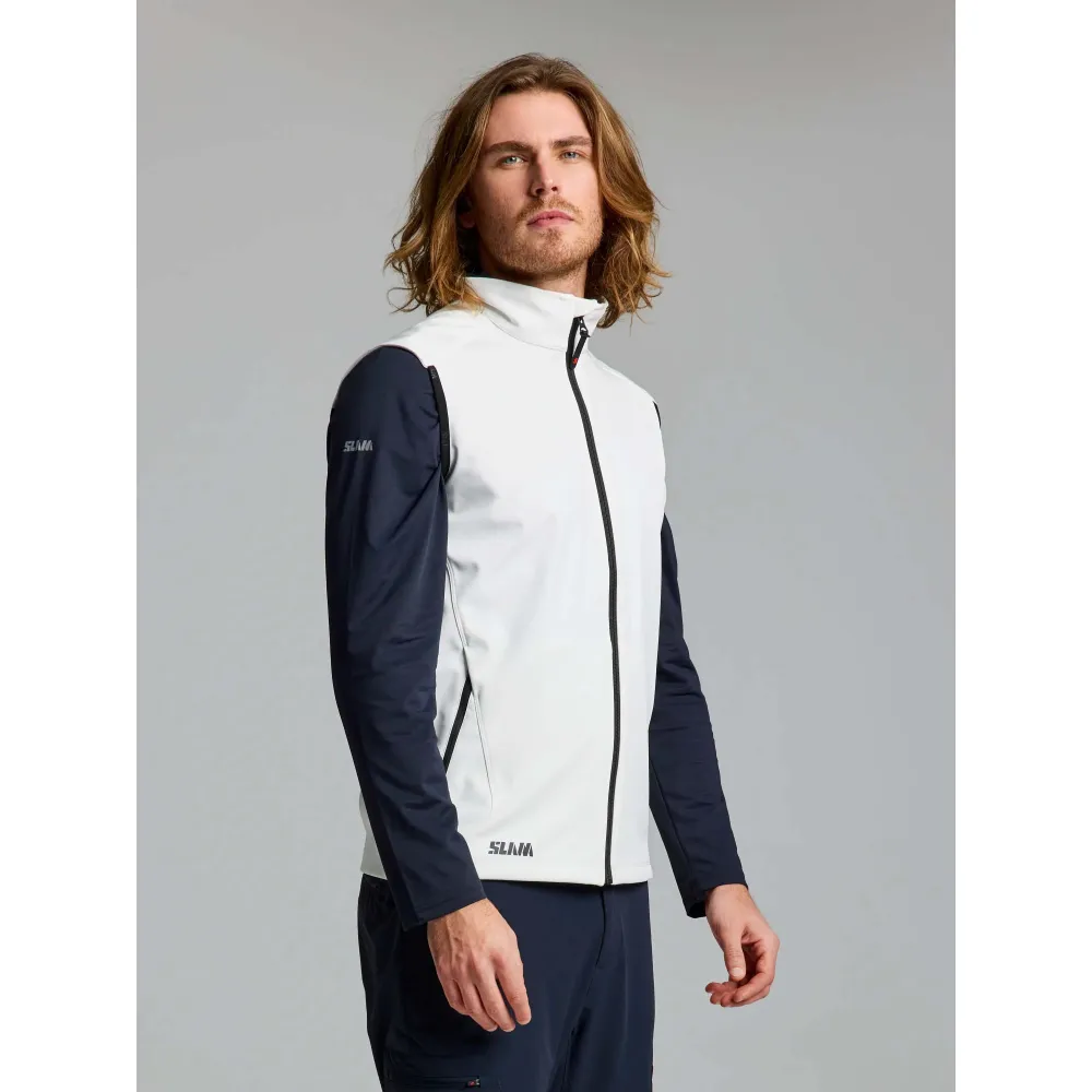 Купить Slam A126002S00-W03-S Жилет Crew Active Softshell Белая  Off White S 7ft.ru в интернет магазине Семь Футов