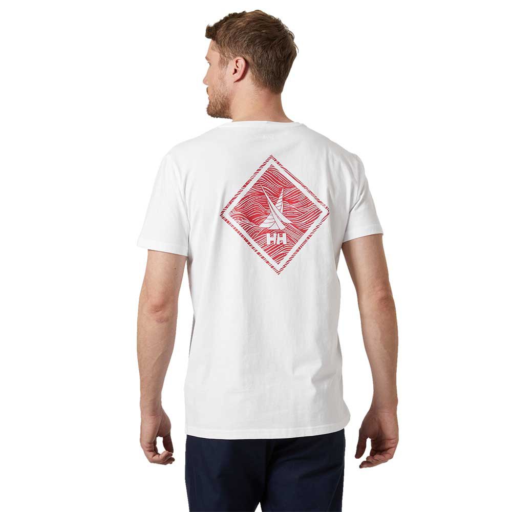 Купить Helly hansen 34222_003-M Футболка с коротким рукавом Shoreline Белая White/Red M 7ft.ru в интернет магазине Семь Футов