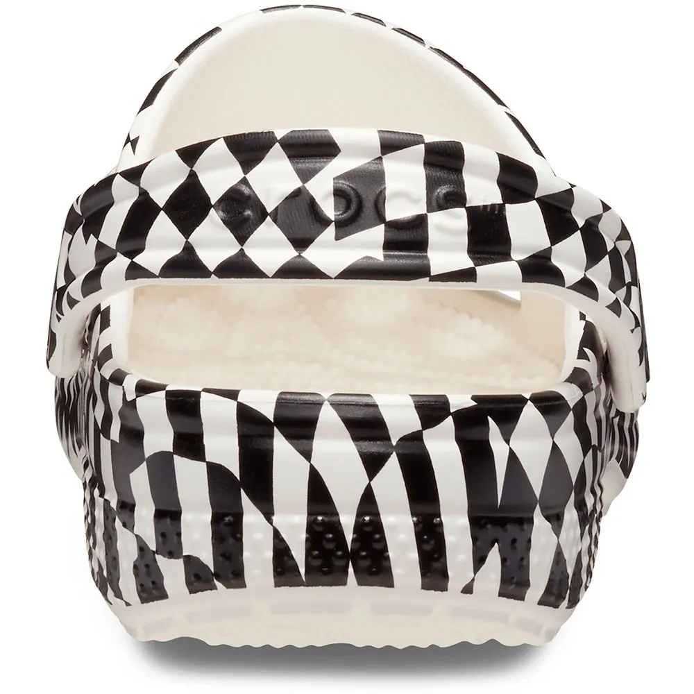 Купить Crocs 210990-103b-c13 Деревянные башмаки Classic Warped Checker White / Black 35x25x15 EU 30 7ft.ru в интернет магазине Семь Футов