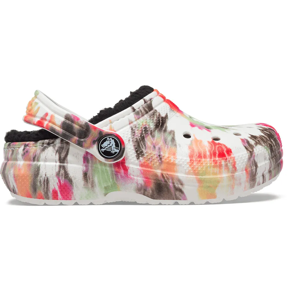 Купить Crocs 206683-0c4-c4 Деревянные башмаки Classic Lined Tiedye Graphic Black / Multi 35x25x15 EU 19 7ft.ru в интернет магазине Семь Футов