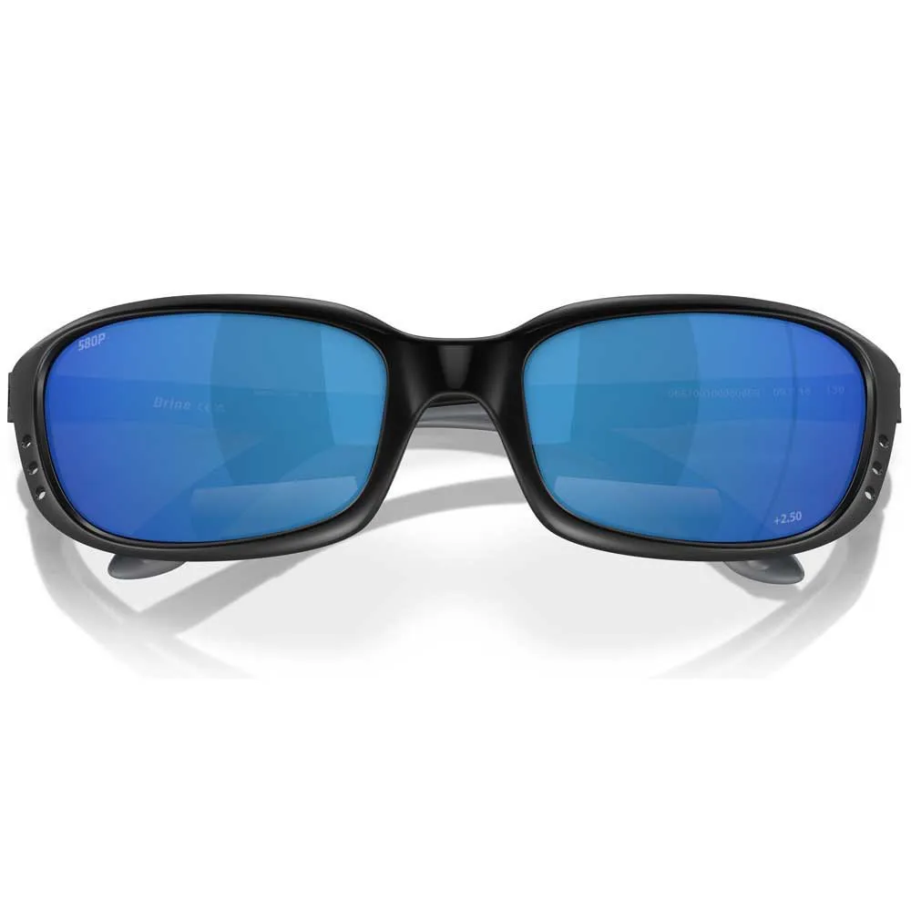 Купить Costa 06S7001-00030659 Brine Readers Поляризованные Очки 11 Matte Black 3 Blue Mirror 580P C-Mate +2.50/CAT3 7ft.ru в интернет магазине Семь Футов