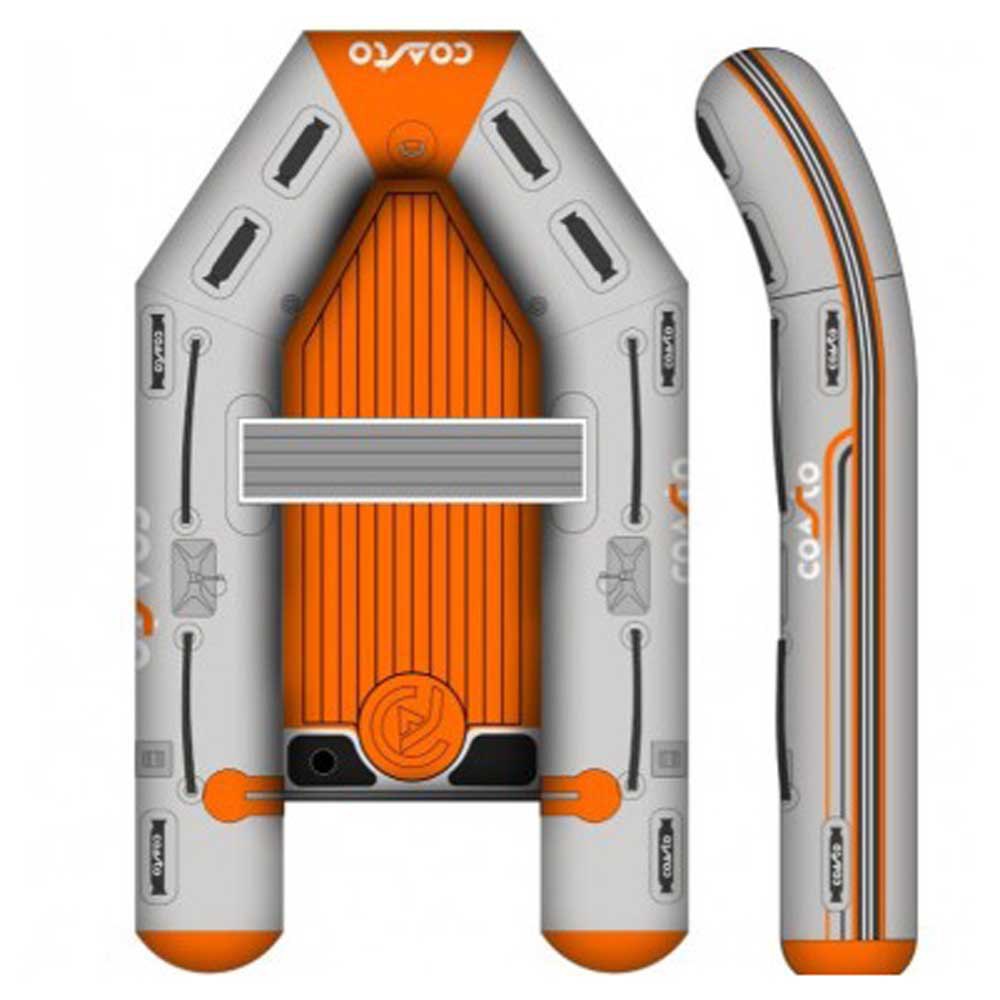 Купить Coasto 3700691413758 250 Развлекательная надувная лодка Серый Grey / Orange 3 Places  7ft.ru в интернет магазине Семь Футов