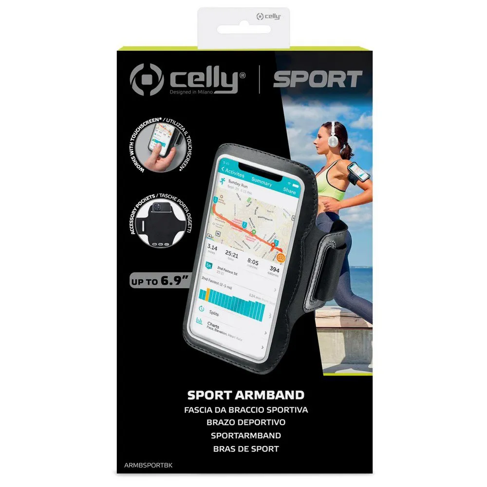 Купить Celly ARMBSPORTBK Нарукавная повязка 6,9´´ Black 7ft.ru в интернет магазине Семь Футов