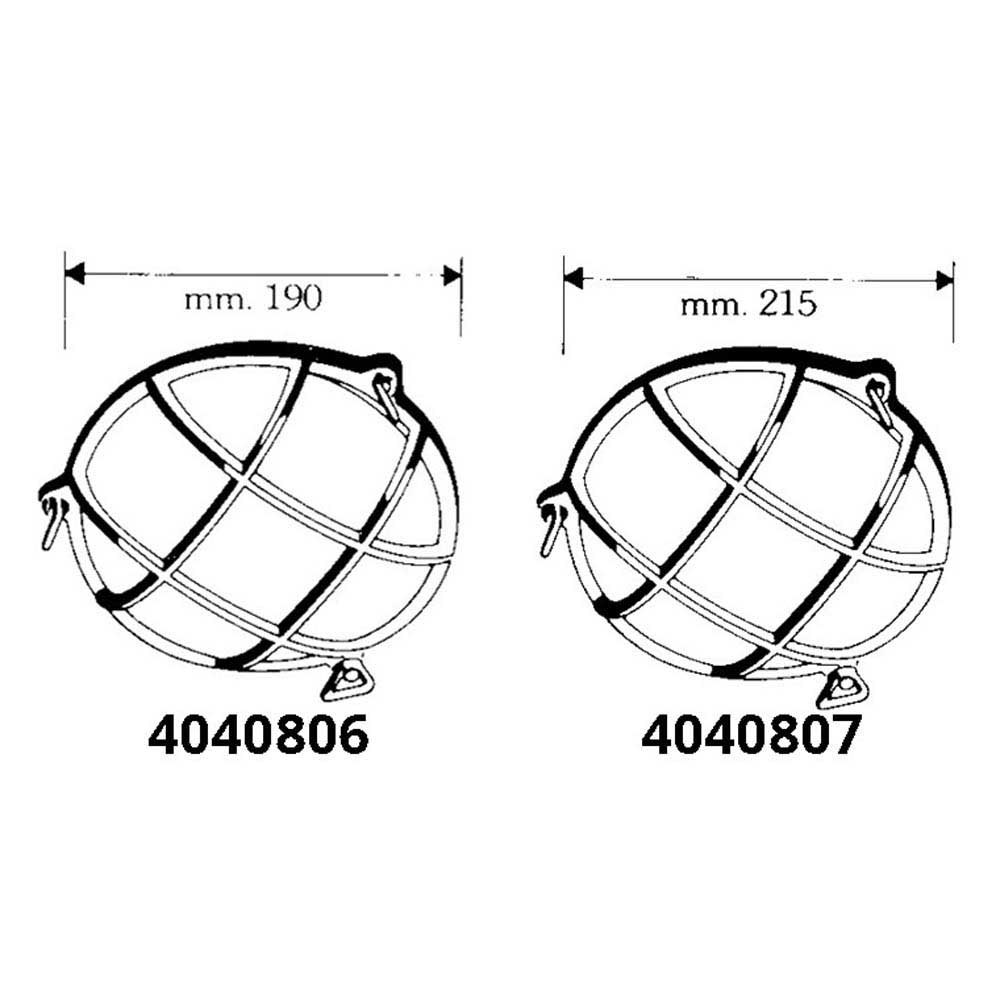 Купить Foresti & suardi 4040807 75W Круглый переборочный фонарь Grey 215 mm  7ft.ru в интернет магазине Семь Футов