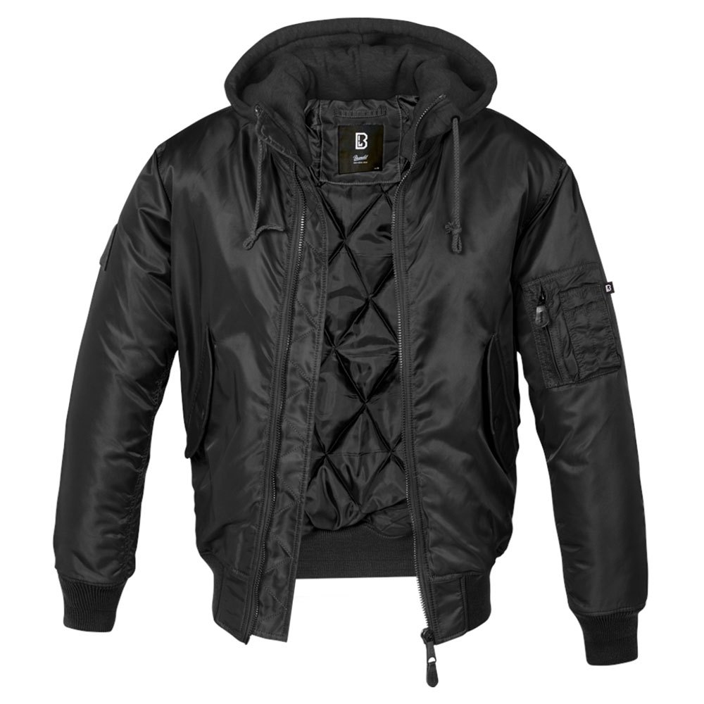 Купить Brandit 3150-2-5XL Куртка MA1 Черный  Black 5XL 7ft.ru в интернет магазине Семь Футов