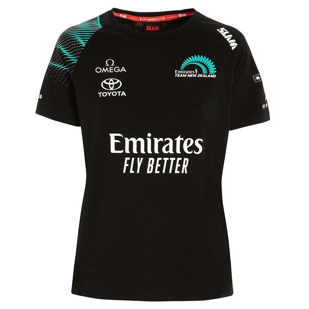 Купить Slam n912007w00-w51-m Футболка с коротким рукавом Emirates Team New Zealand Deck Black 30x25x2 7ft.ru в интернет магазине Семь Футов