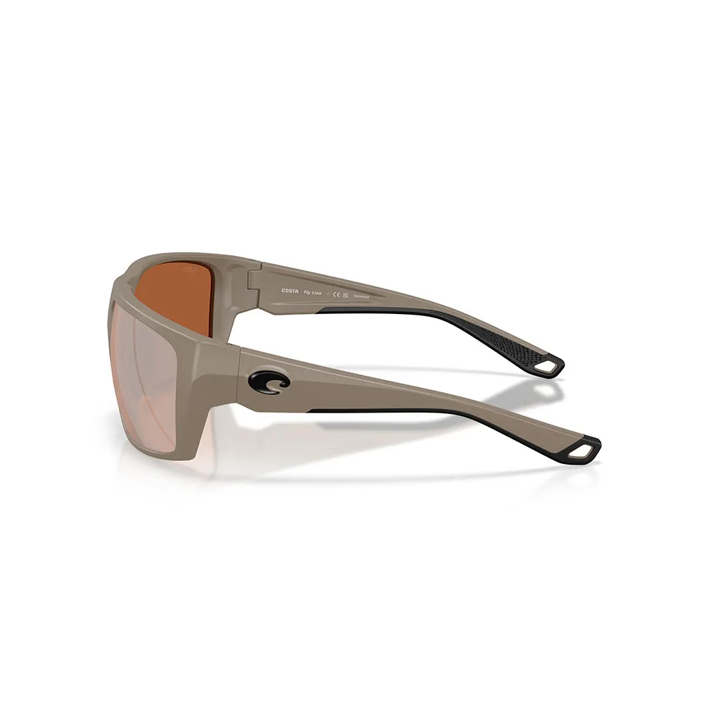 Купить Costa 06s9129-91291464 поляризованные солнцезащитные очки Fly line Matte Sand 20x10x10 Copper Silver Mirror 580G/CAT3 7ft.ru в интернет магазине Семь Футов