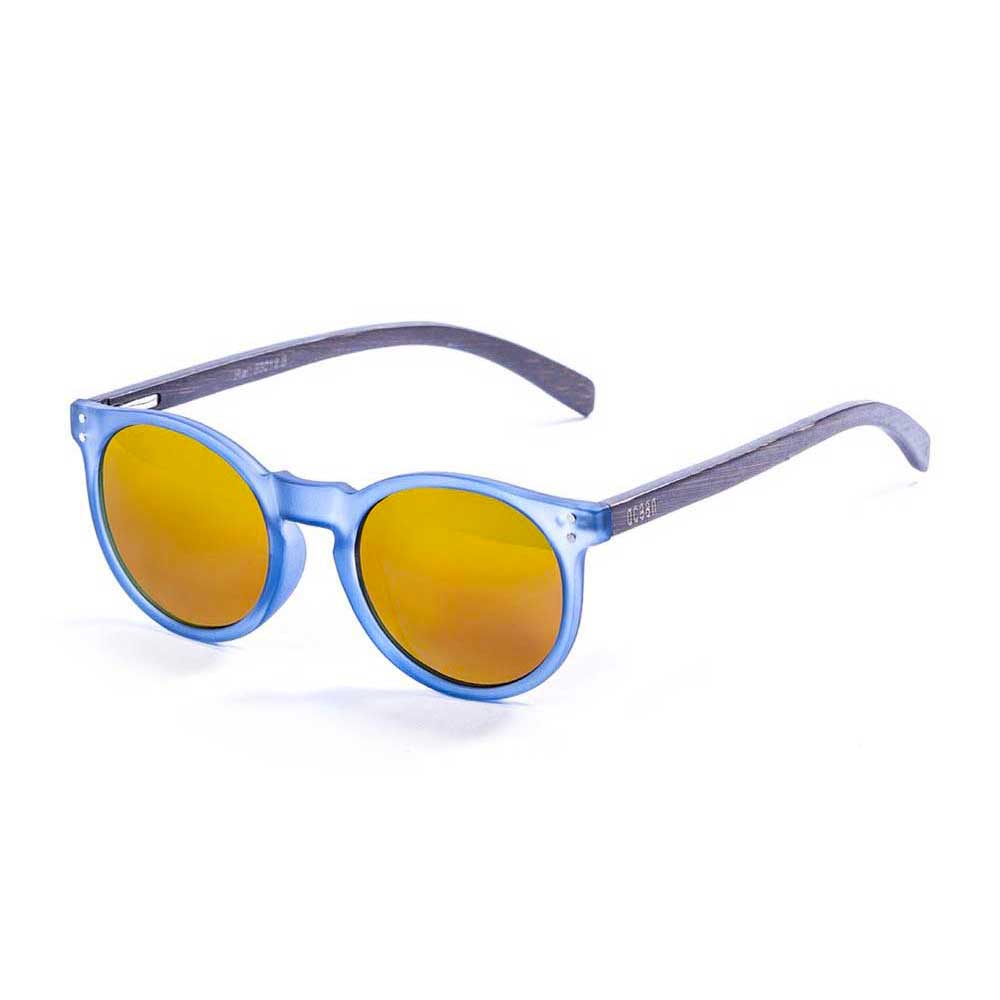 Купить Ocean sunglasses 55012.5 Деревянные поляризованные солнцезащитные очки Lizard Brown / Blue Transparent / Red 7ft.ru в интернет магазине Семь Футов
