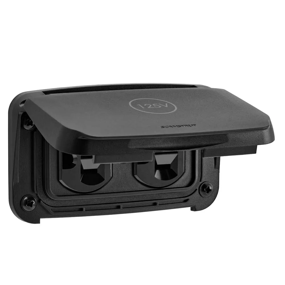 Купить Scanstrut sc-v-p1 Двойная наружная розетка Ventura AC 20A 125V Black 20x15x10 7ft.ru в интернет магазине Семь Футов