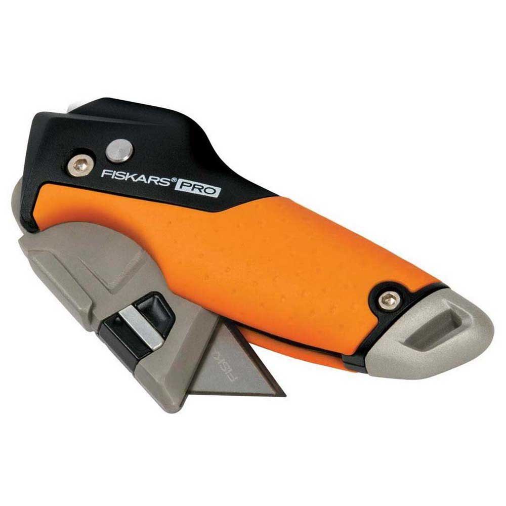Купить Fiskars 1027224 CarbonMax Складной универсальный нож Серебристый Orange / Black 7ft.ru в интернет магазине Семь Футов