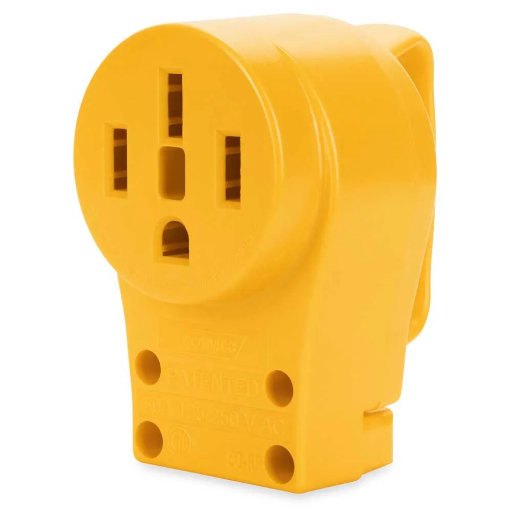 Купить Camco 17-55353 Адаптер Power Grip 50A Yellow 21x10x10 7ft.ru в интернет магазине Семь Футов