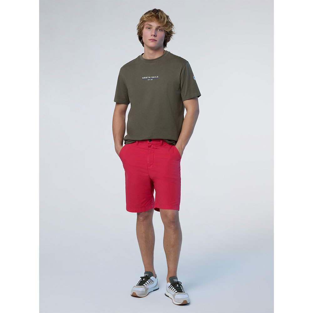 Купить North sails 692974-0441-XS Футболка с коротким рукавом Comfort Fit Зеленый Dusty Olive XS 7ft.ru в интернет магазине Семь Футов