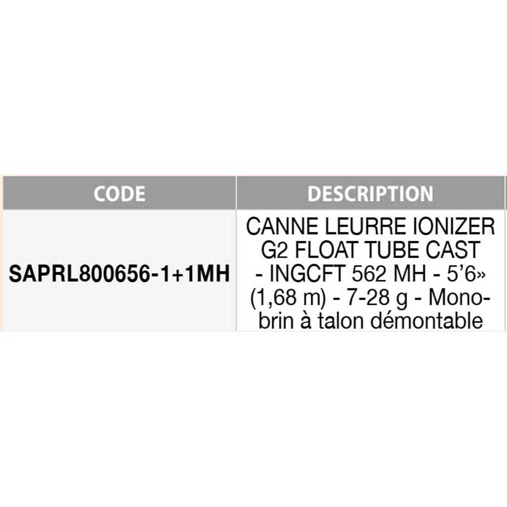 Купить Sakura SAPRL800656-1+1MH Ionizer G2 Float Tube Удочка для мультипликатора  Black 1.68 m 7ft.ru в интернет магазине Семь Футов