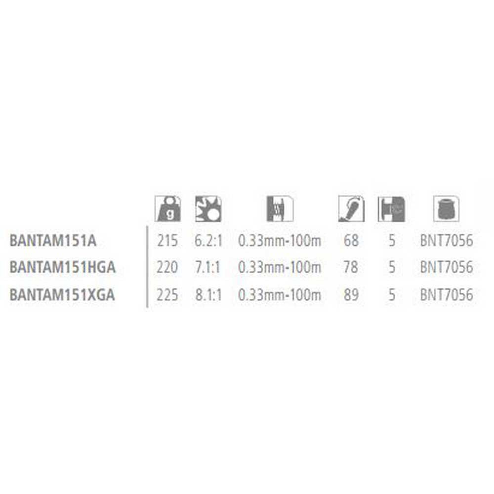 Купить Shimano fishing BANTAM151XGA Bantam Мультипликаторная Катушка Серебристый Ratio: 8.1:1  7ft.ru в интернет магазине Семь Футов