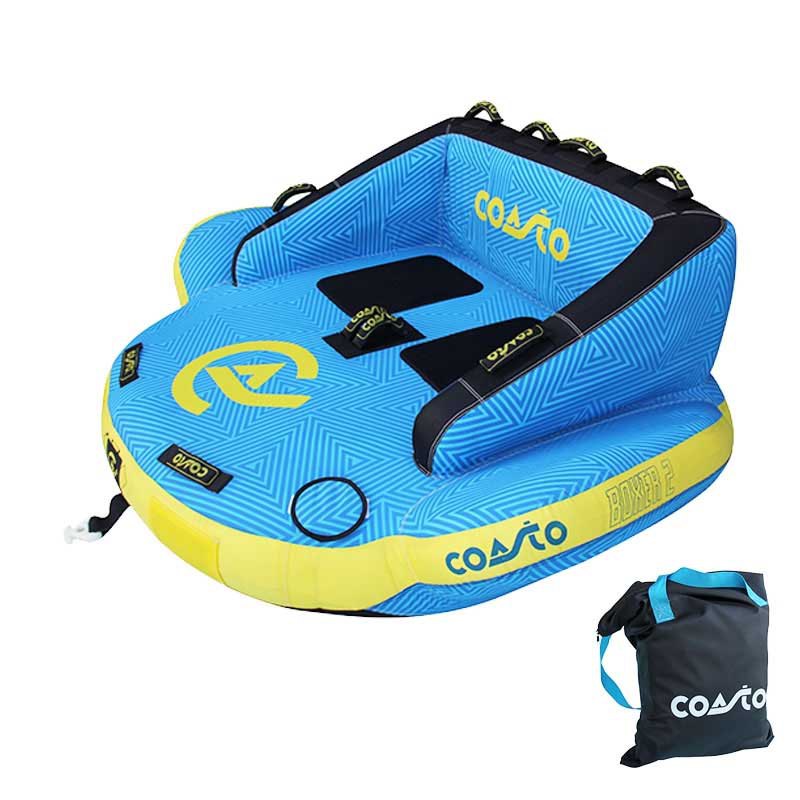 Купить Coasto PB-CBBOXER2 Буксируемый диван Boxer 2P  Blue / Yellow / Black 2 place 7ft.ru в интернет магазине Семь Футов