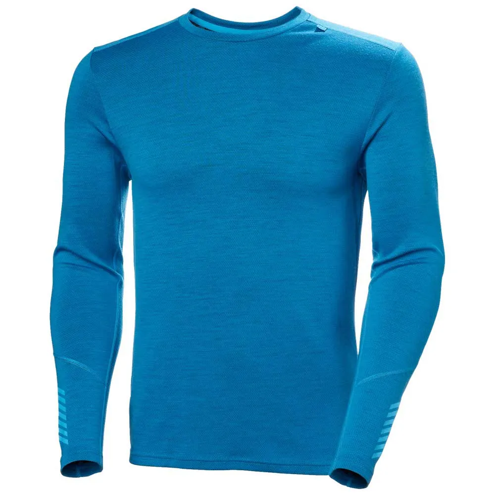 Купить Helly hansen 49364_578-xl Базовый слой с длинным рукавом Lifa Merino Midweight Crew Neptune Blue 22x13x5 7ft.ru в интернет магазине Семь Футов
