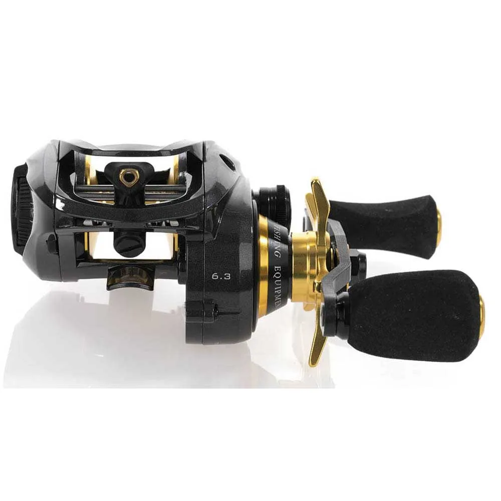 Купить Hart qhizd Катушка для бейткастинга Izan Black / Gold 20x15x15 Ratio: 6.3:1 7ft.ru в интернет магазине Семь Футов