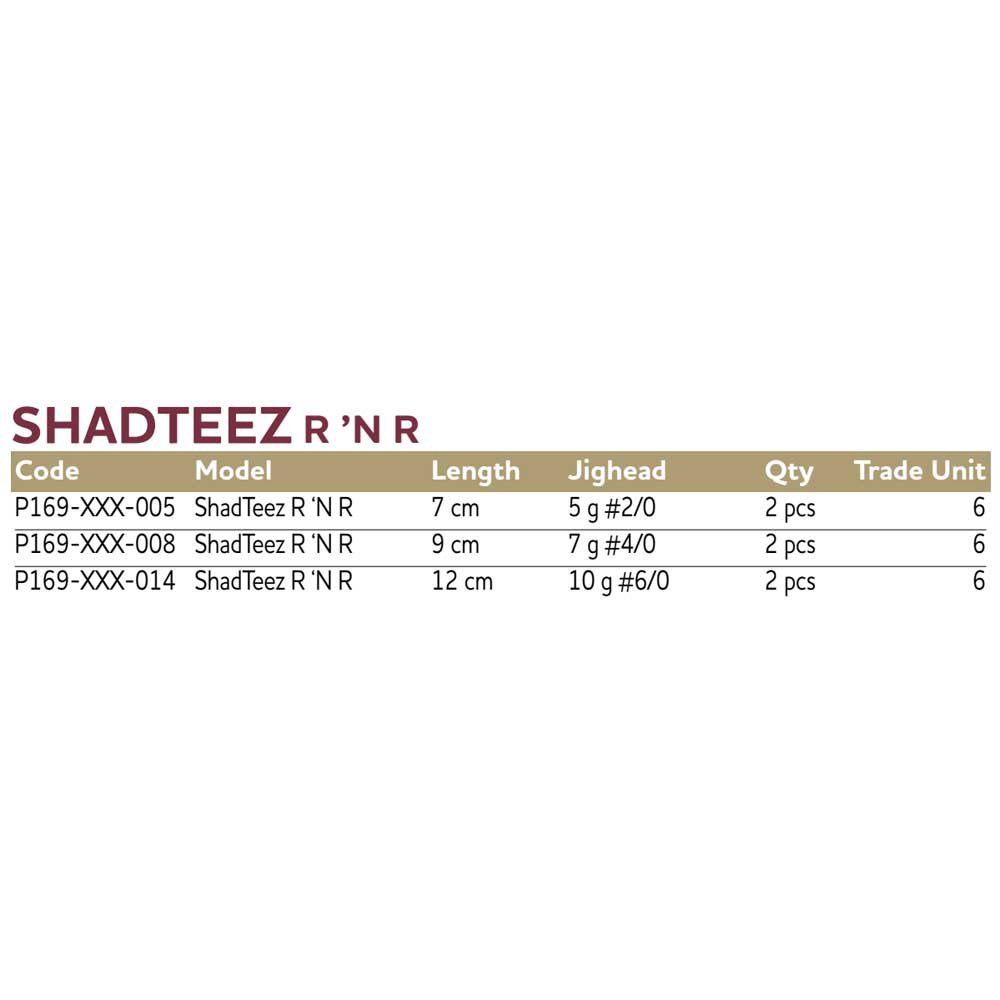 Купить Westin P169-645-008 ShadTeez Мягкая приманка 90 mm 7g  Dark Water Mix 1 7ft.ru в интернет магазине Семь Футов
